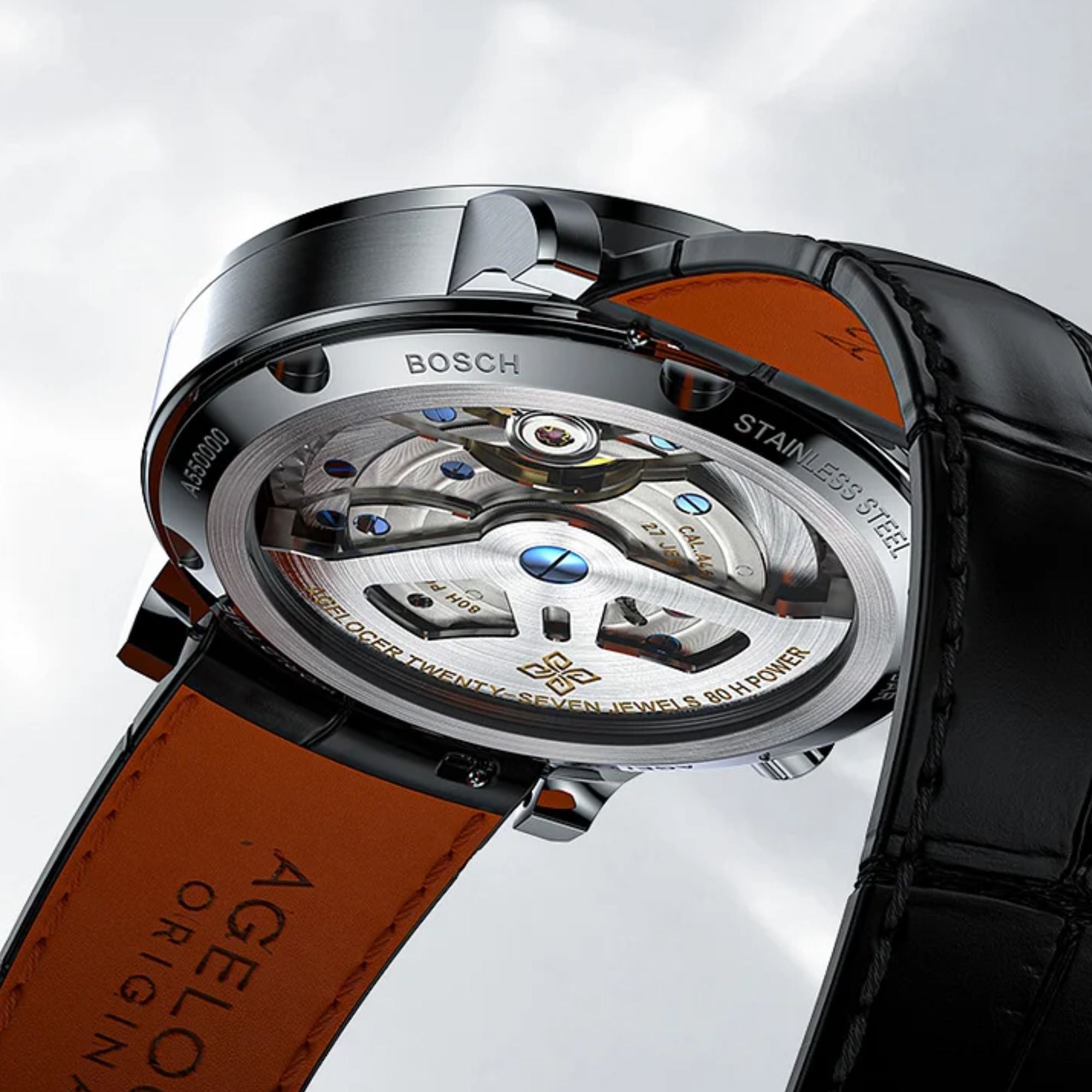 Agelocer World Time Men's Formal Automatic Mechanical Watch