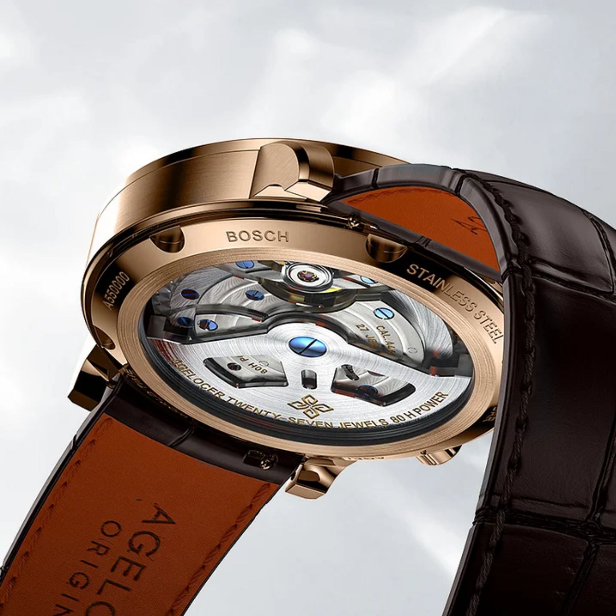 Agelocer World Time Men's Formal Automatic Mechanical Watch