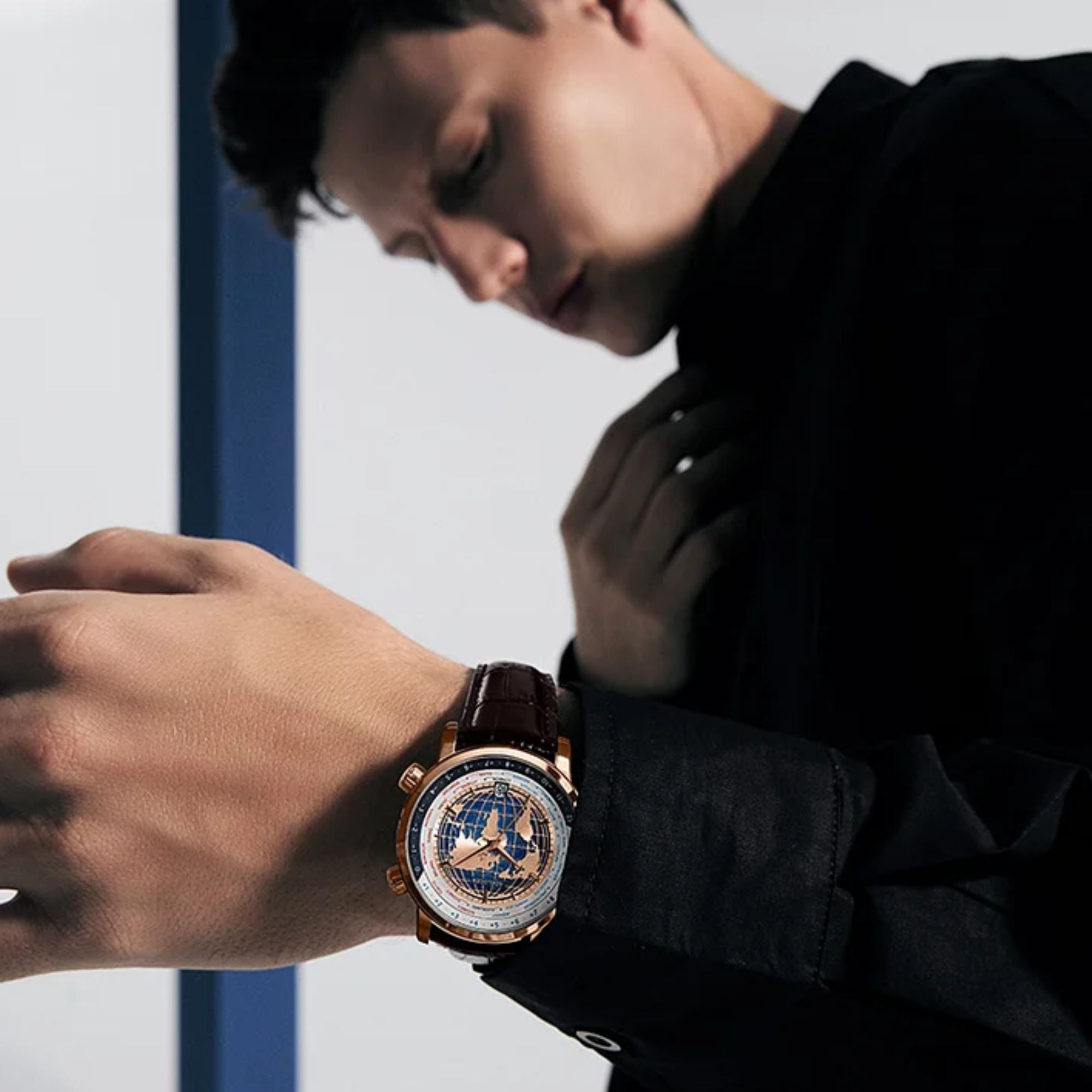 Agelocer World Time Men's Formal Automatic Mechanical Watch