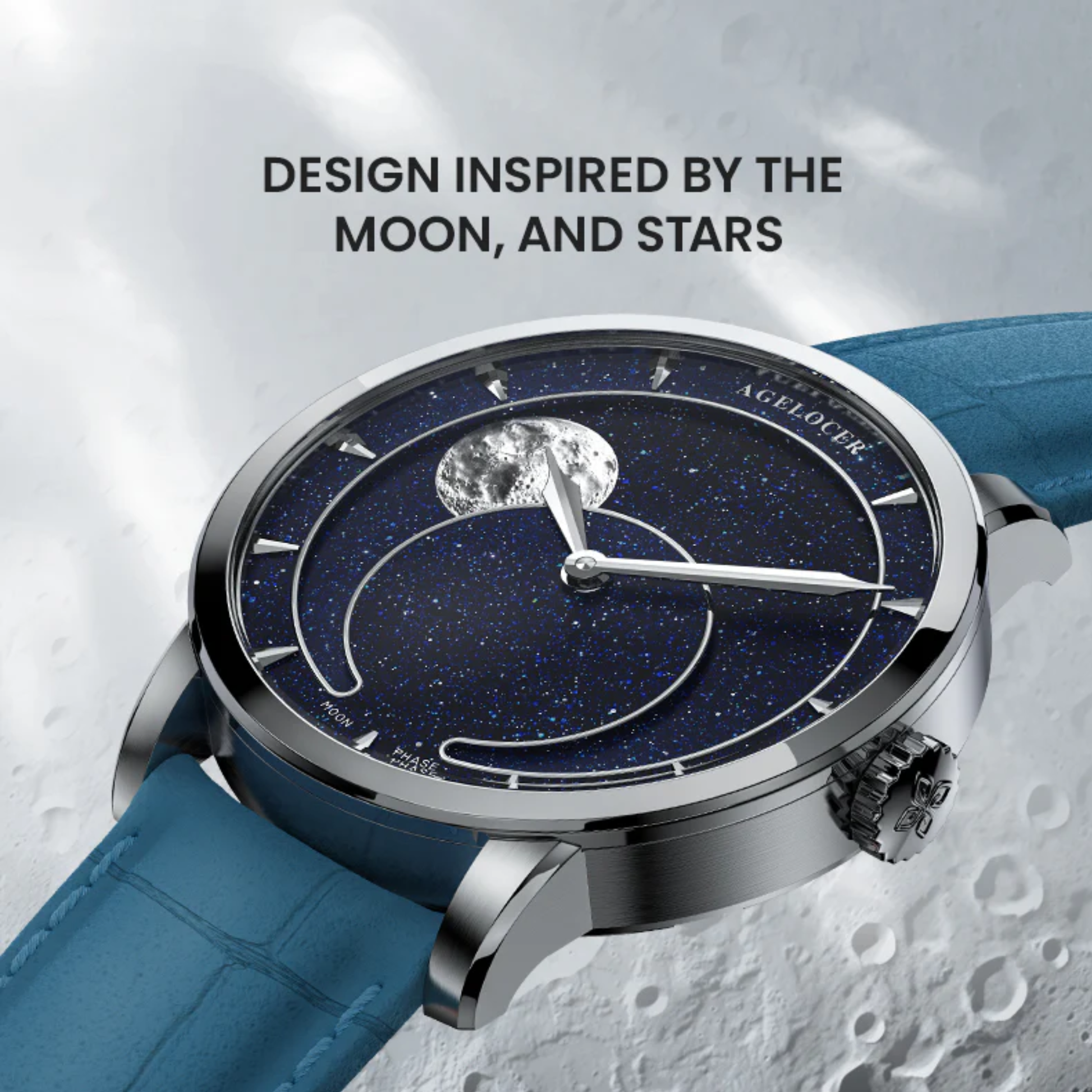AGELOCER Original Astronomer Aventurine 29.51-day Moon Phase Watch