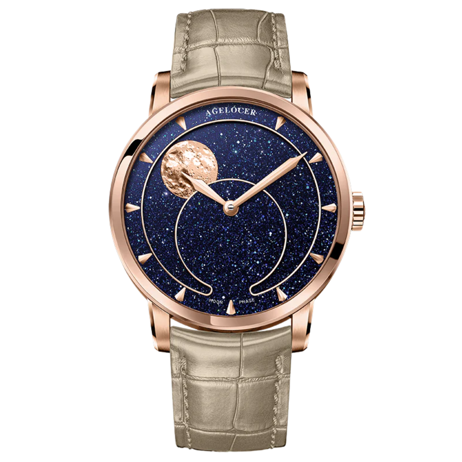 AGELOCER Original Astronomer Aventurine 29.51-day Moon Phase Watch