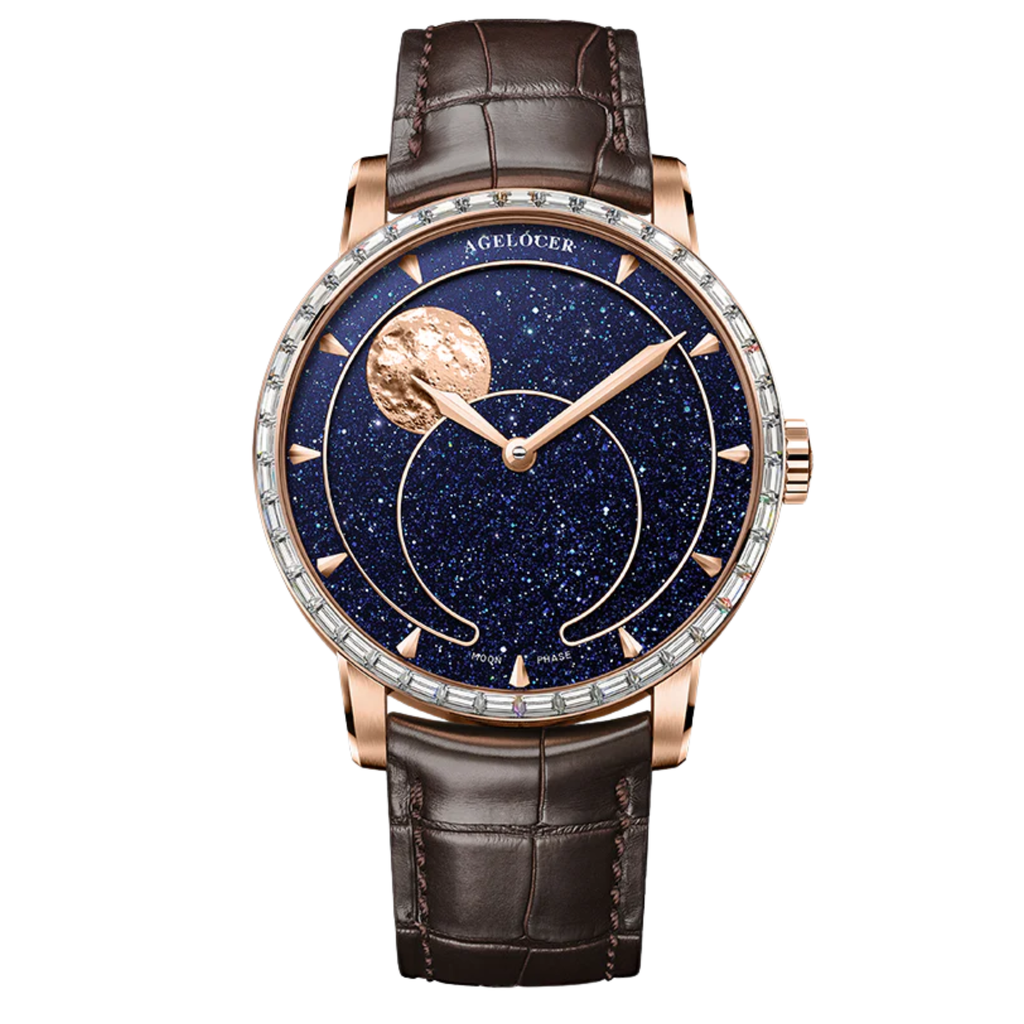 AGELOCER Original Astronomer Aventurine 29.51-day Moon Phase Watch