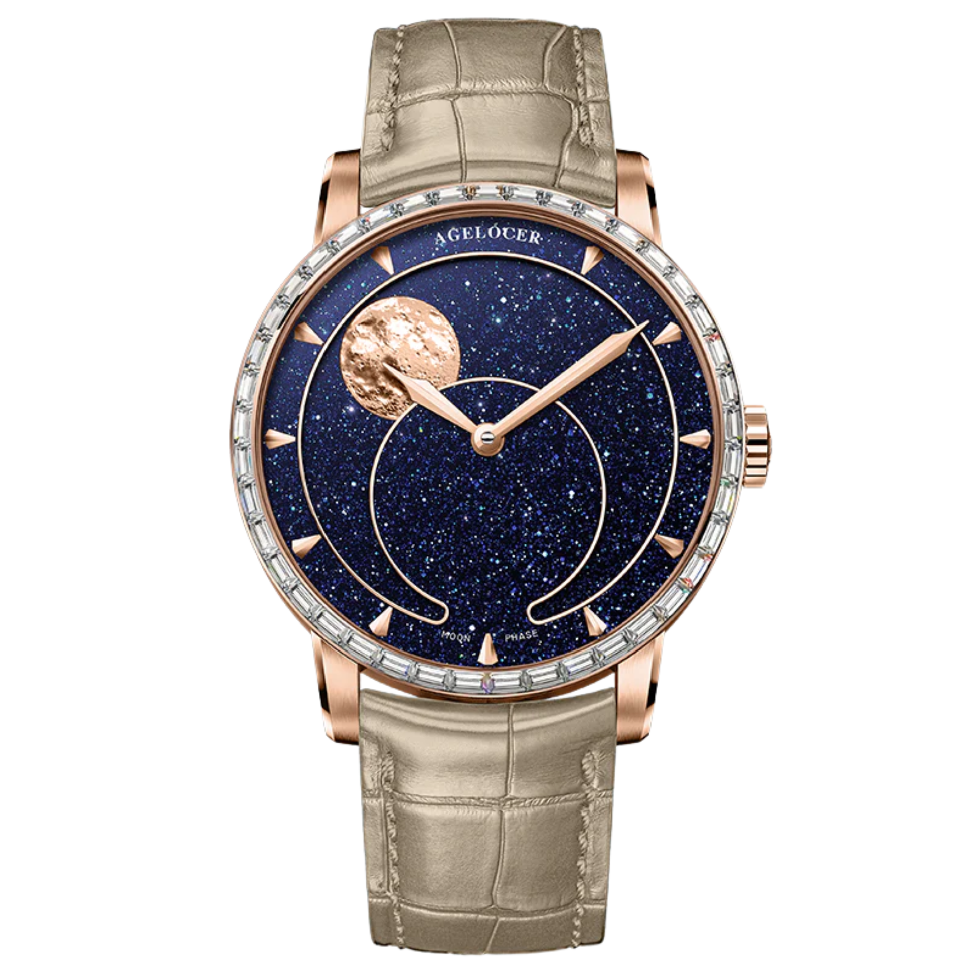 AGELOCER Original Astronomer Aventurine 29.51-day Moon Phase Watch