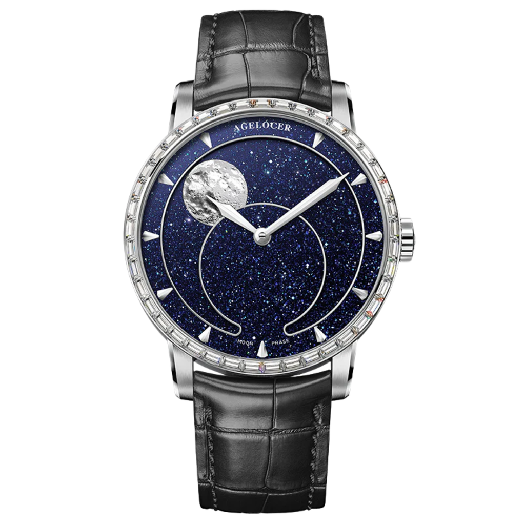 AGELOCER Original Astronomer Aventurine 29.51-day Moon Phase Watch