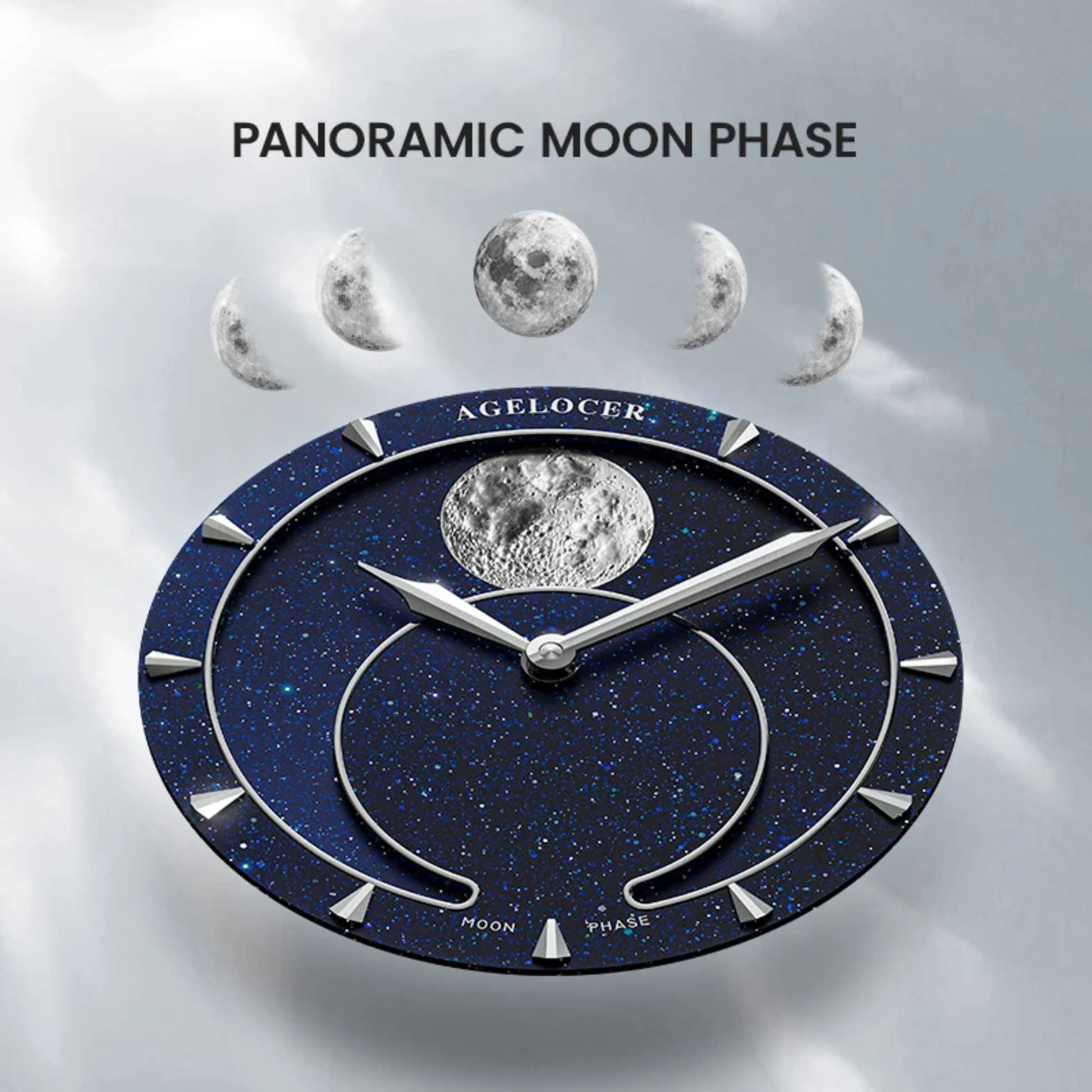 AGELOCER Original Astronomer Aventurine 29.51-day Moon Phase Watch