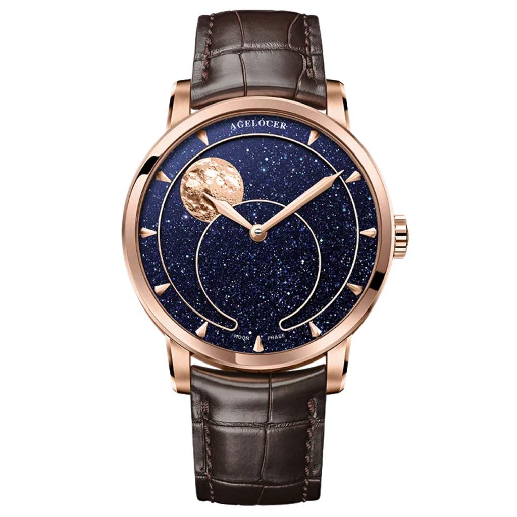 AGELOCER Original Astronomer Aventurine 29.51-day Moon Phase Watch
