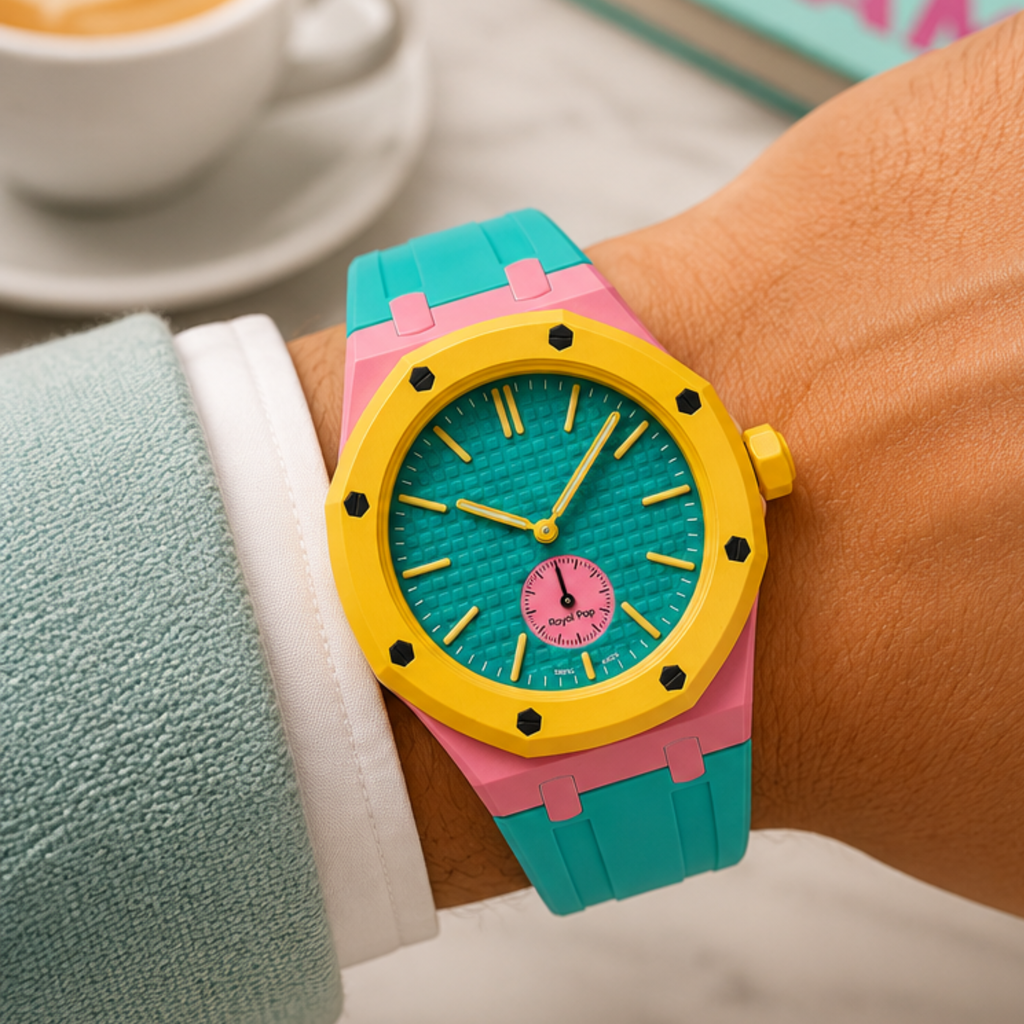 AP Swatch Watch Modkit Case & Strap | Bioceramic Case | FKM High Quality Rubber Bracelet | Butterfly Clasp