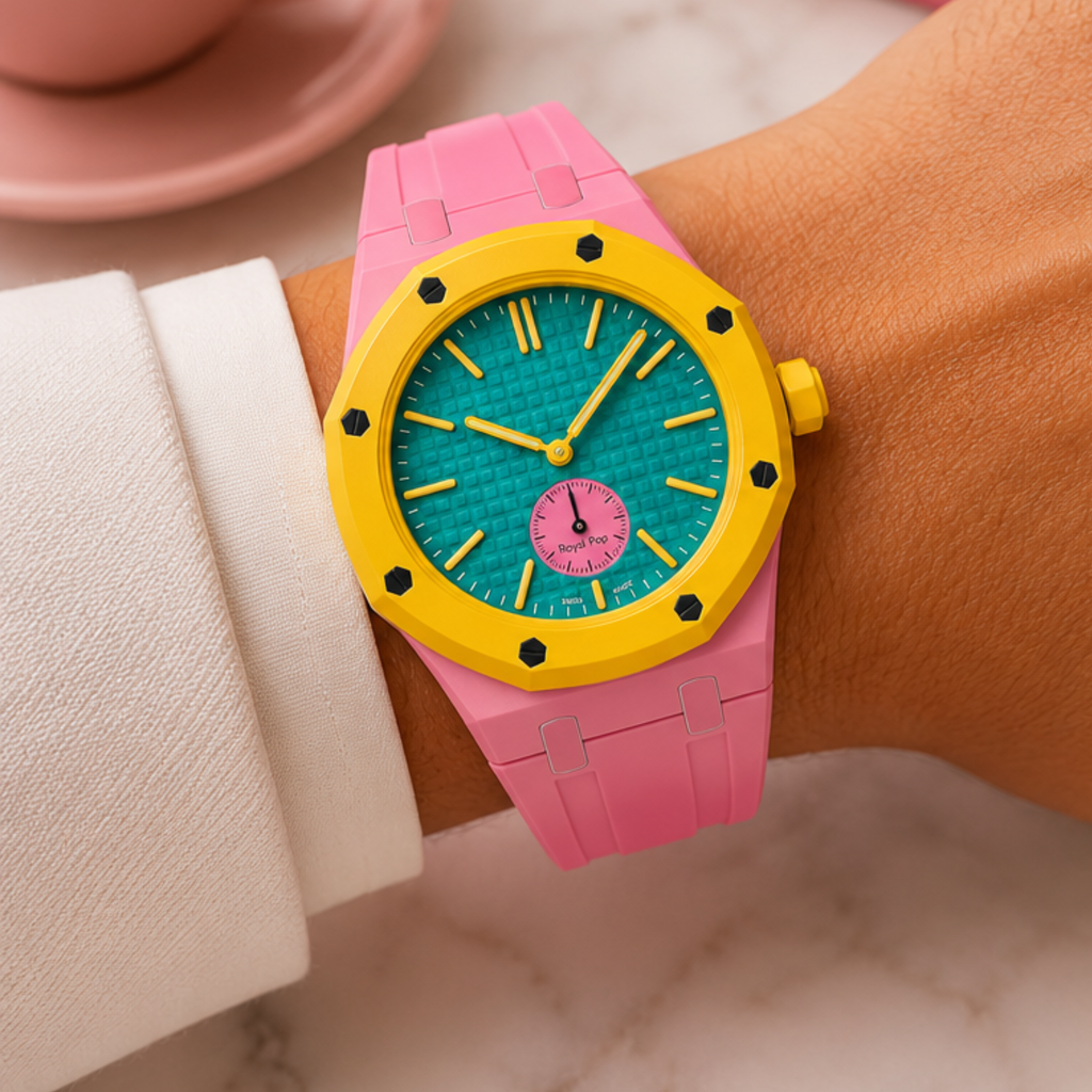 AP Swatch Watch Modkit Case & Strap | Bioceramic Case | FKM High Quality Rubber Bracelet | Butterfly Clasp
