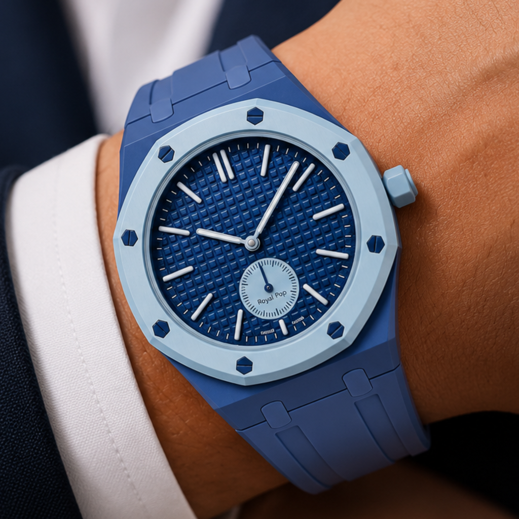 AP Swatch Watch Modkit Case & Strap | Bioceramic Case | FKM High Quality Rubber Bracelet | Butterfly Clasp