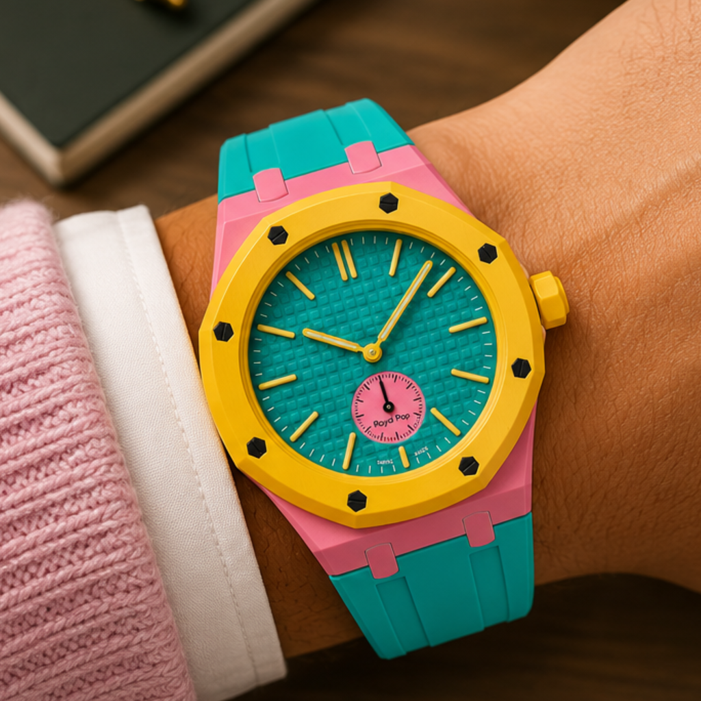 AP Swatch Watch Modkit Case & Strap | Bioceramic Case | FKM High Quality Rubber Bracelet | Butterfly Clasp