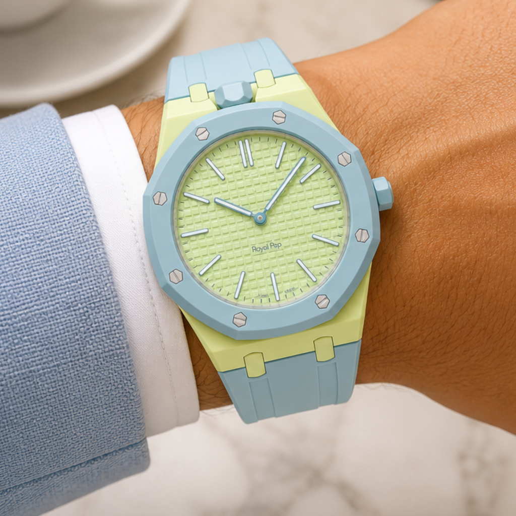 AP Swatch Watch Modkit Case & Strap | Bioceramic Case | FKM High Quality Rubber Bracelet | Butterfly Clasp
