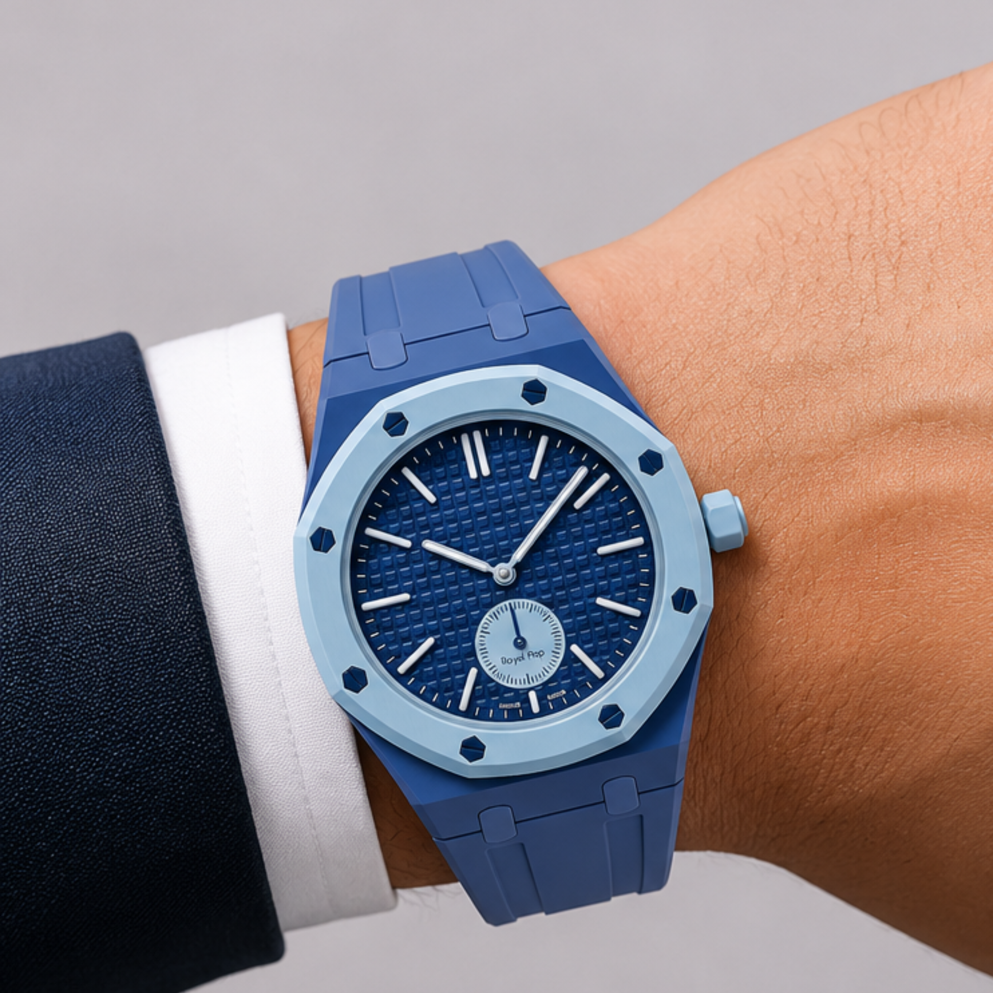 AP Swatch Watch Modkit Case & Strap | Bioceramic Case | FKM High Quality Rubber Bracelet | Butterfly Clasp