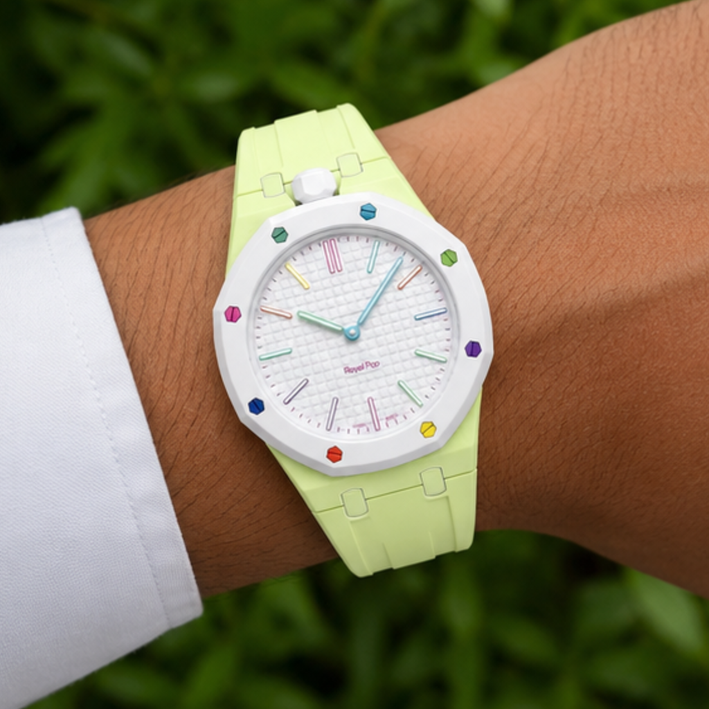 AP Swatch Watch Modkit Case & Strap | Bioceramic Case | FKM High Quality Rubber Bracelet | Butterfly Clasp