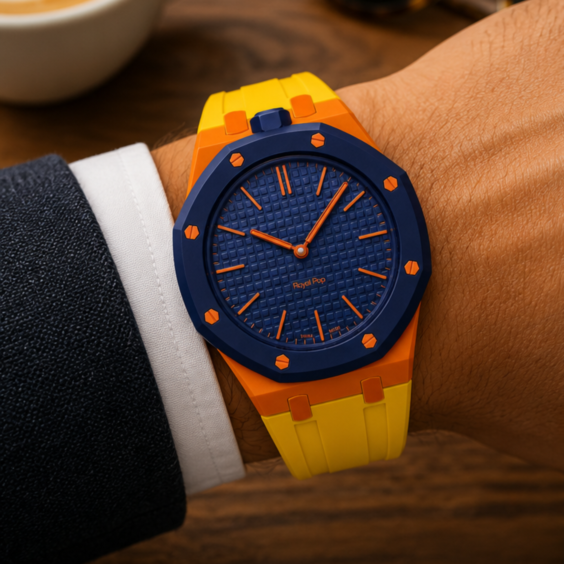 AP Swatch Watch Modkit Case & Strap | Bioceramic Case | FKM High Quality Rubber Bracelet | Butterfly Clasp