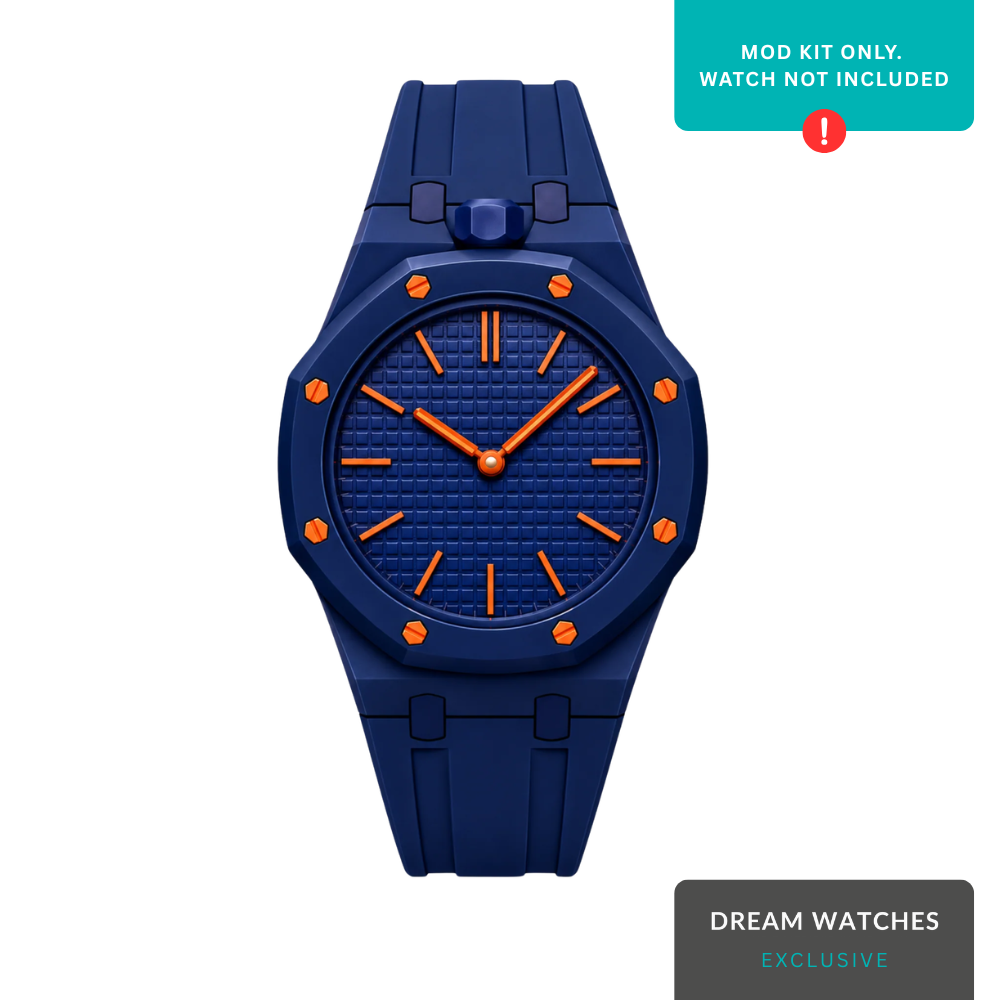 AP Swatch Watch Strap | Bioceramic Case | FKM High Quality Rubber Bracelet | Butterfly Clasp (Blue)