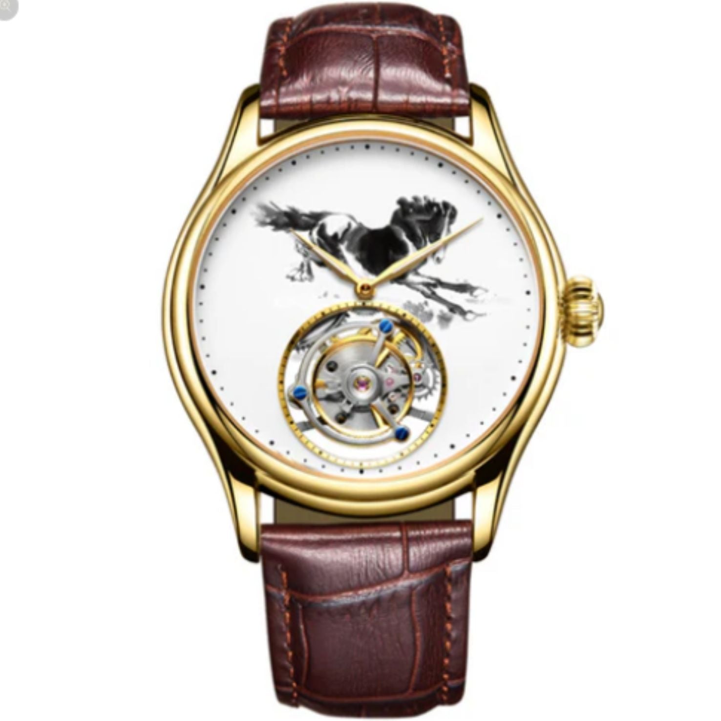 AESOP Ink Painting Tourbillon Horse watch 7010