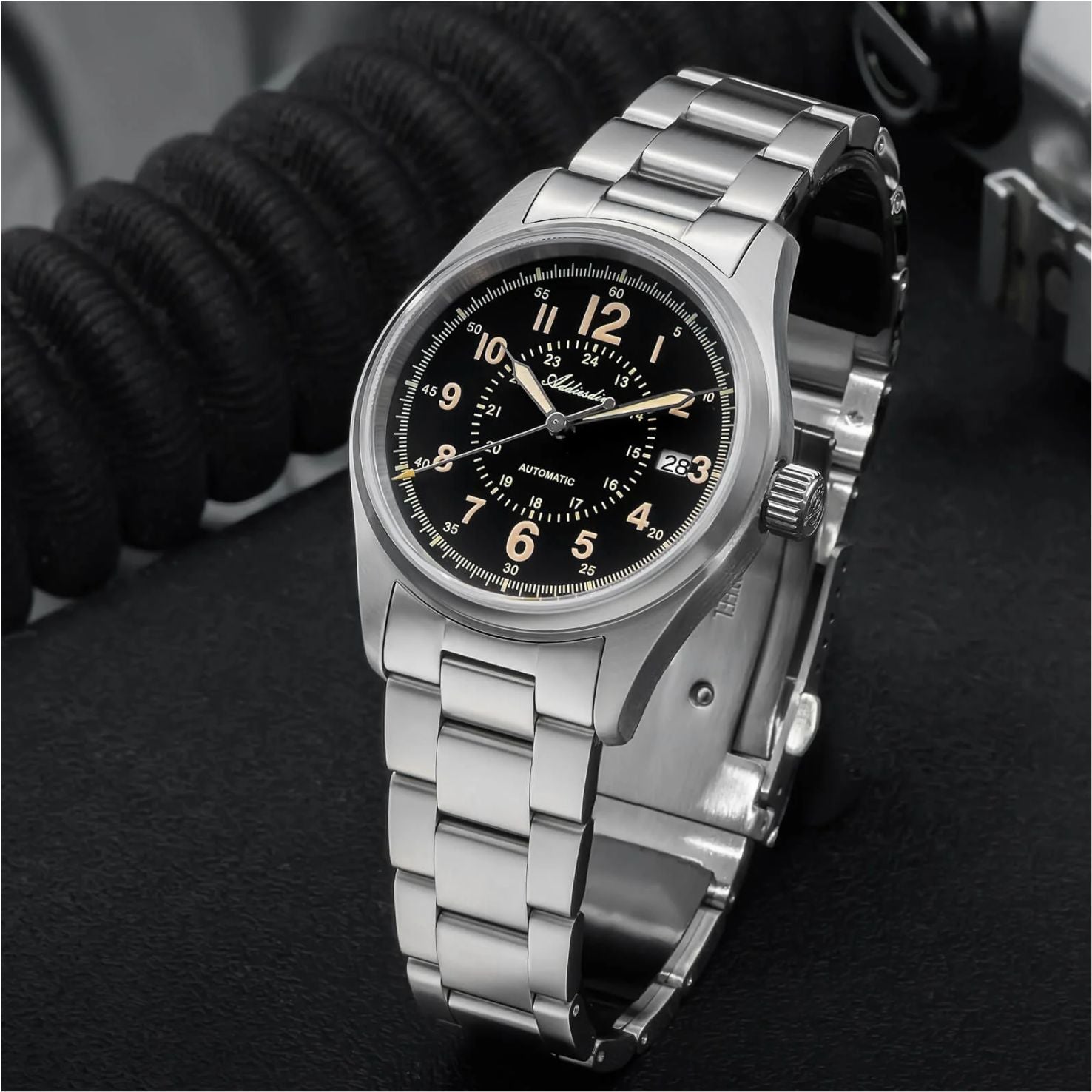 ADDIESDIVE 39mm Sapphire Crystal Automatic Field Watch AD2074