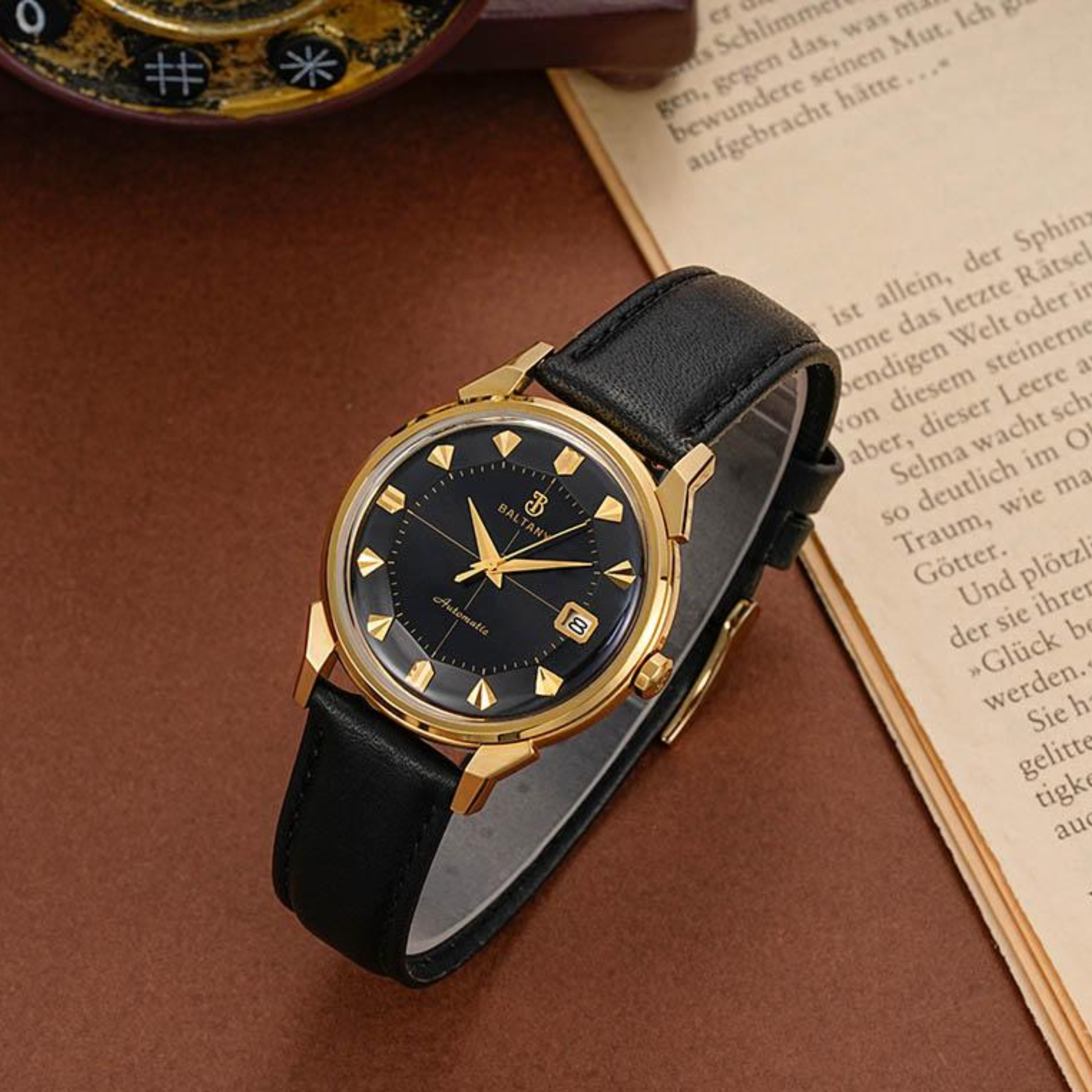 Baltany 36mm Pie-Pan Dial With Crosshair Constellation Homage Watch S4106