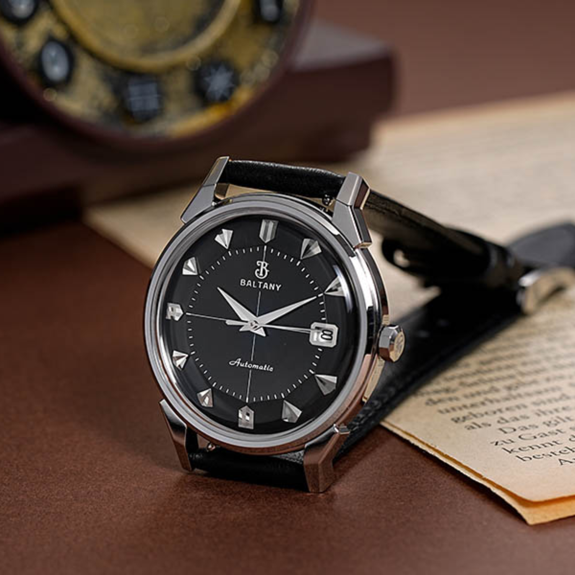 Baltany 36mm Pie-Pan Dial With Crosshair Constellation Homage Watch S4106