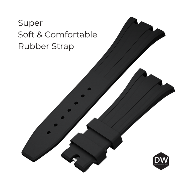 Metal Mod Kit Watchband and Metal Case for G-shock GA-2100 and GA-2110/BA-2100 Casioak (Black Strap + Metal Case)