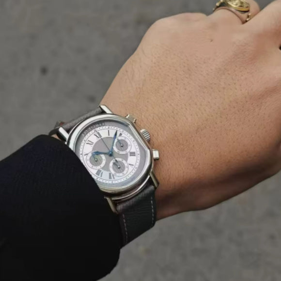 FARASUTE New 38mm Chronograph Peacock 4801 Custom Mechanical Movement 5ATM Waterproof Sapphire Tribute Series Men Watch
