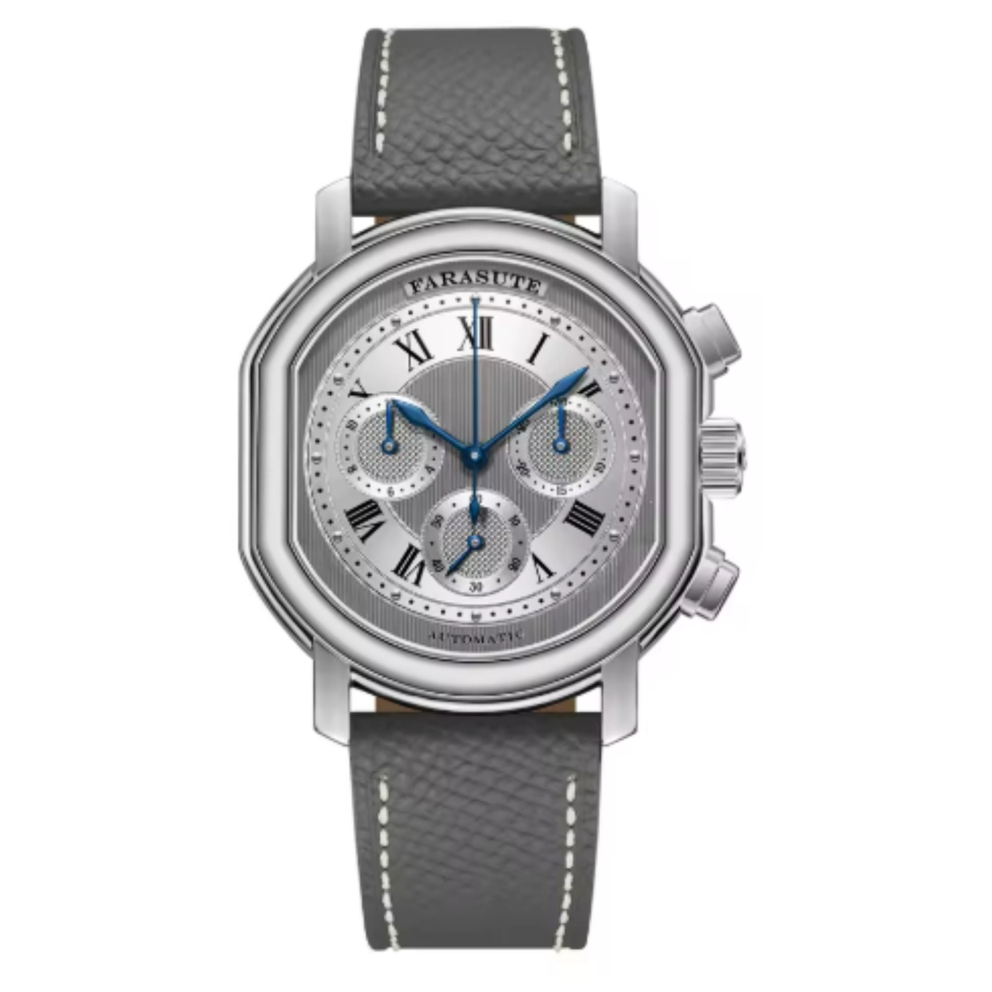 FARASUTE New 38mm Chronograph Peacock 4801 Custom Mechanical Movement 5ATM Waterproof Sapphire Tribute Series Men Watch