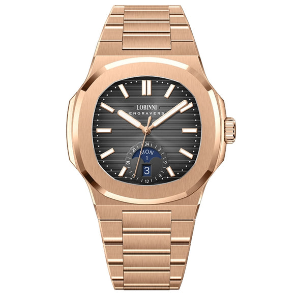 LOBINNI Stainless Steel Business Automatic Watch for Men