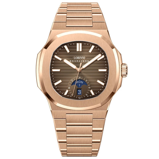 LOBINNI Stainless Steel Business Automatic Watch for Men