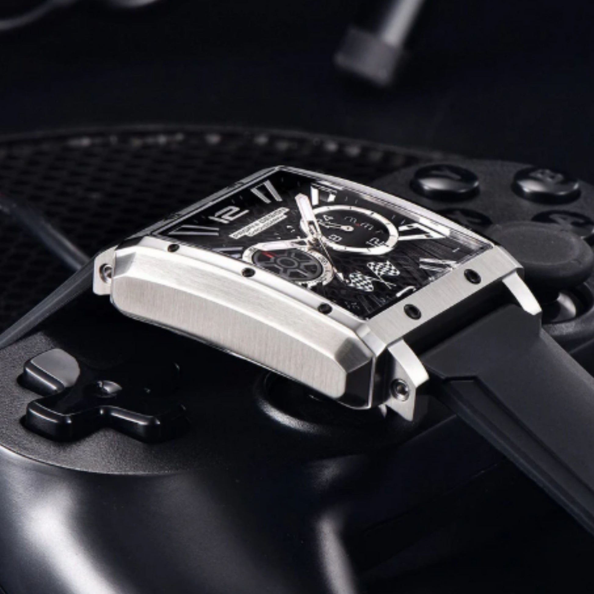 Pagani Design PD-1725 Racing Series Skeleton Design Men's 50M Waterproof Chronograph Japan VK64 Quartz Watch 40MM Sapphire Crystal Sports Watch