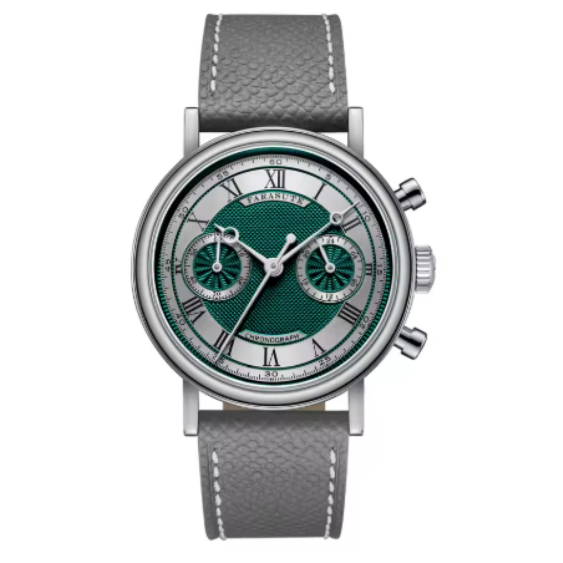 FARASUTE Men's Watch with Seiko VK64 Movement Sapphire Crystal NL-007
