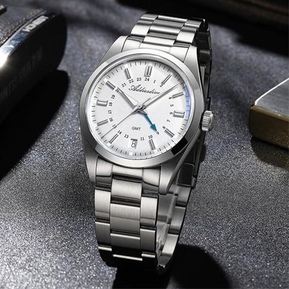 ADDIESDIVE Elegance Collection GMT Quartz Watch AD2065 - Swiss Movement