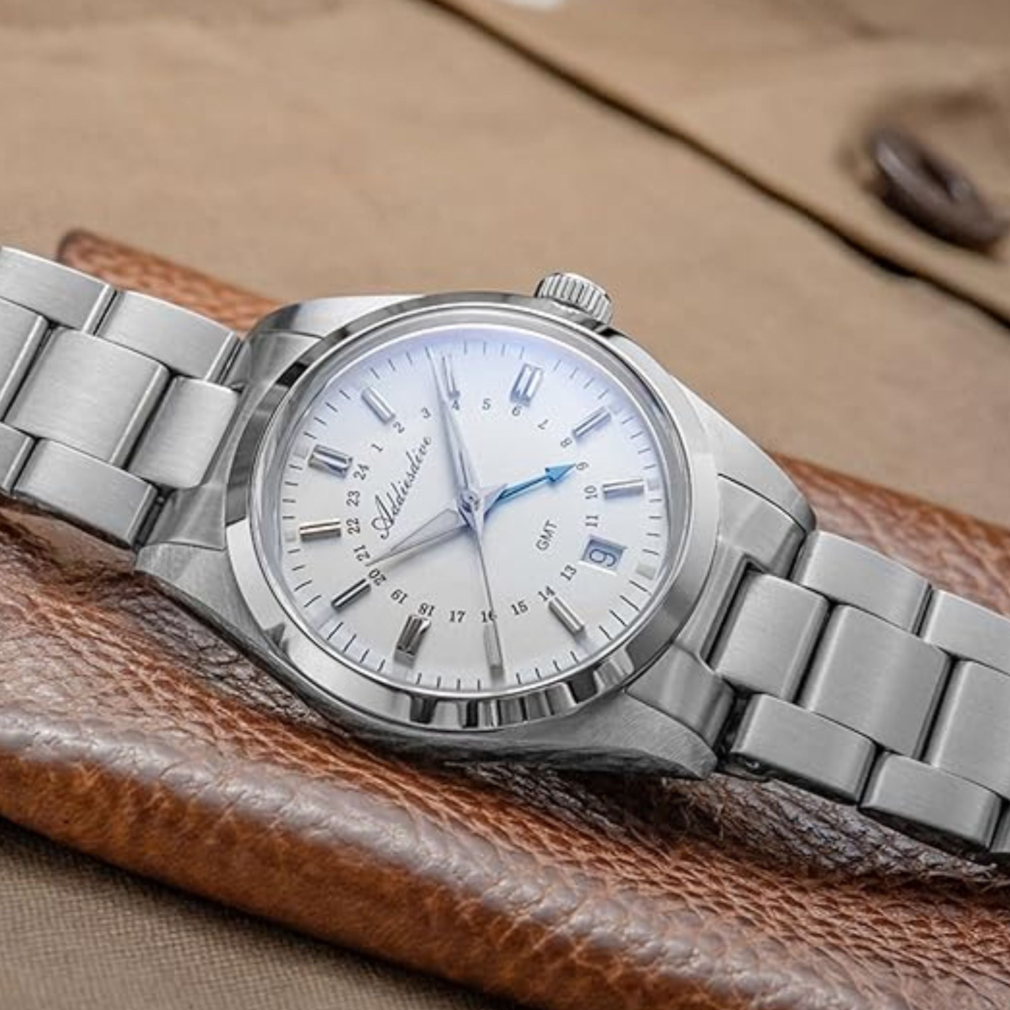 ADDIESDIVE Elegance Collection GMT Quartz Watch AD2065 - Swiss Movement