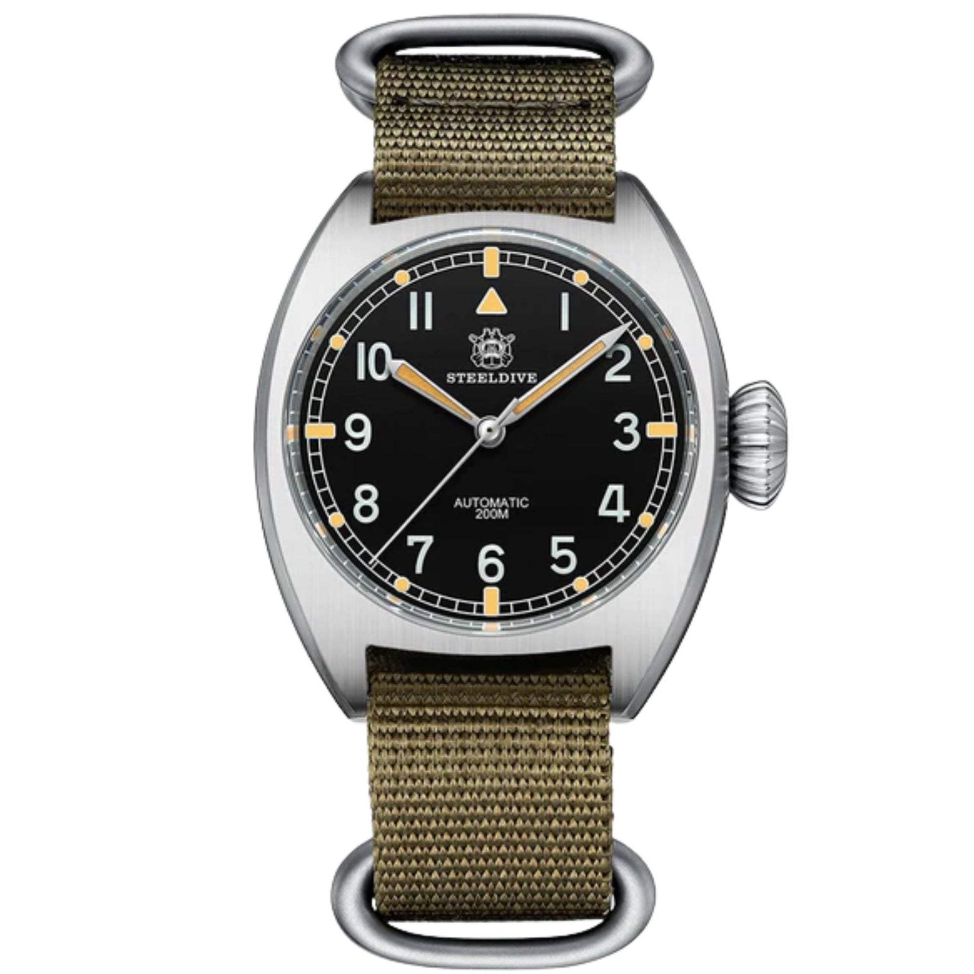 Steeldive SD1907 Automtic British Military W10 Field Watch
