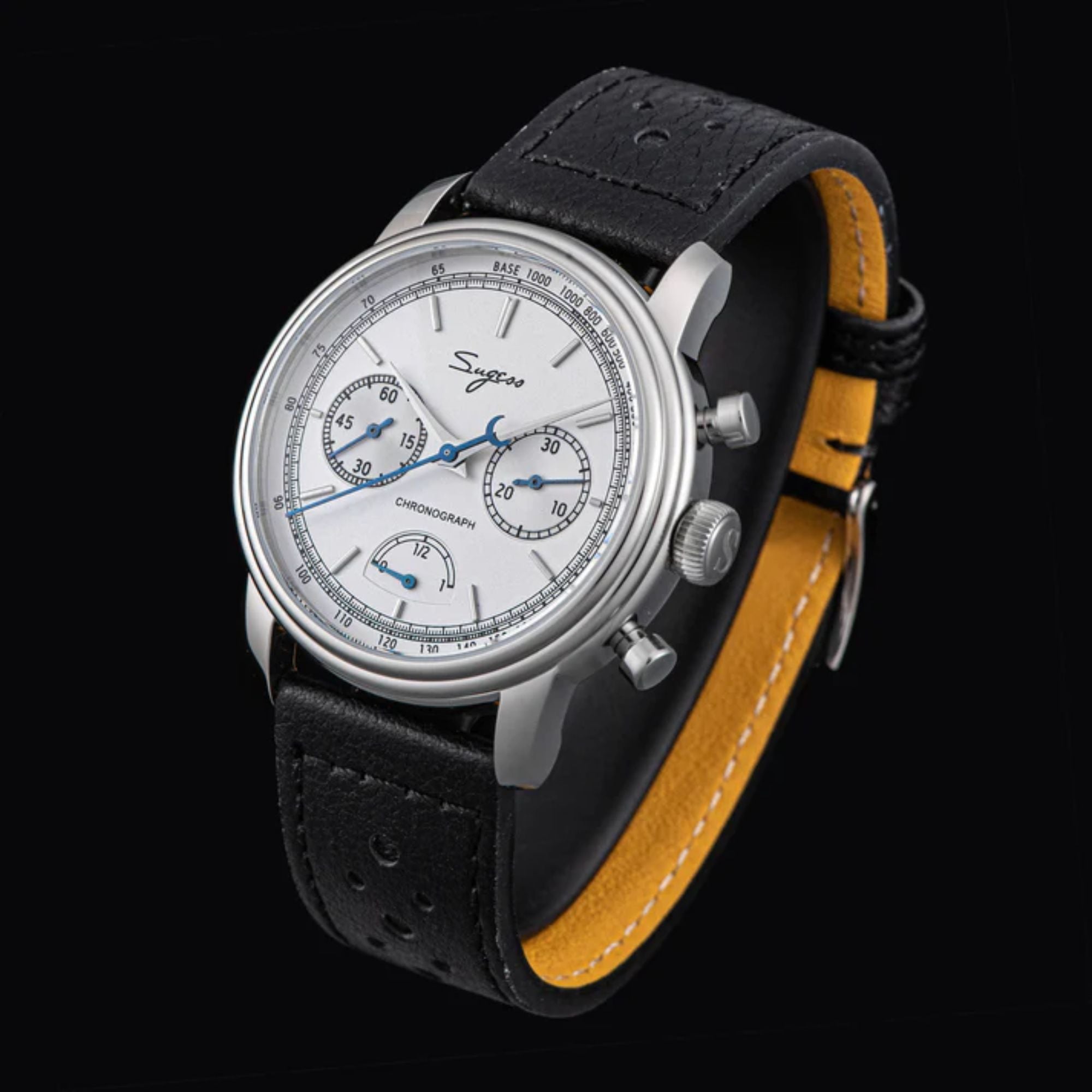 Sugess S438 with Power Reseve ST1906 Sapphire Chrono Mechanical Mens Watch