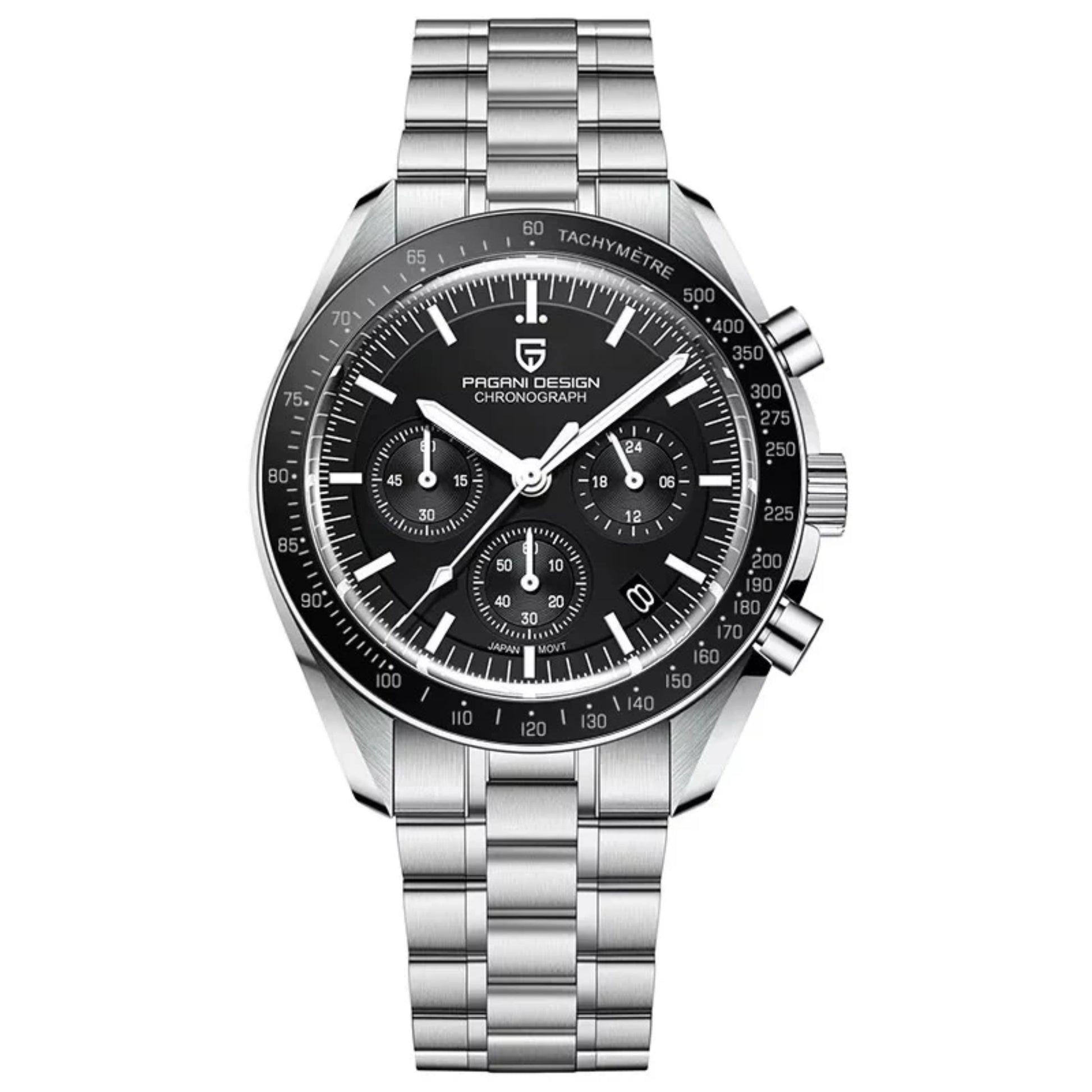 Pagani Design PD-1701 40mm Mens Waterproof Watch with Seiko VK-63 Movement "The Moon Watch"