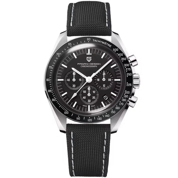 Pagani Design PD-1701 40mm Mens Waterproof Watch with Seiko VK-63 Movement (Speedmaster) 