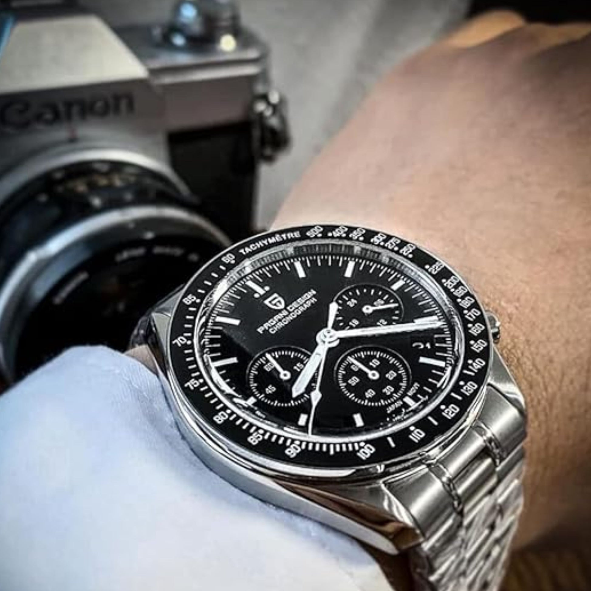 Pagani Design PD-1701 40mm Mens Waterproof Watch with Seiko VK-63 Movement "The Moon Watch"