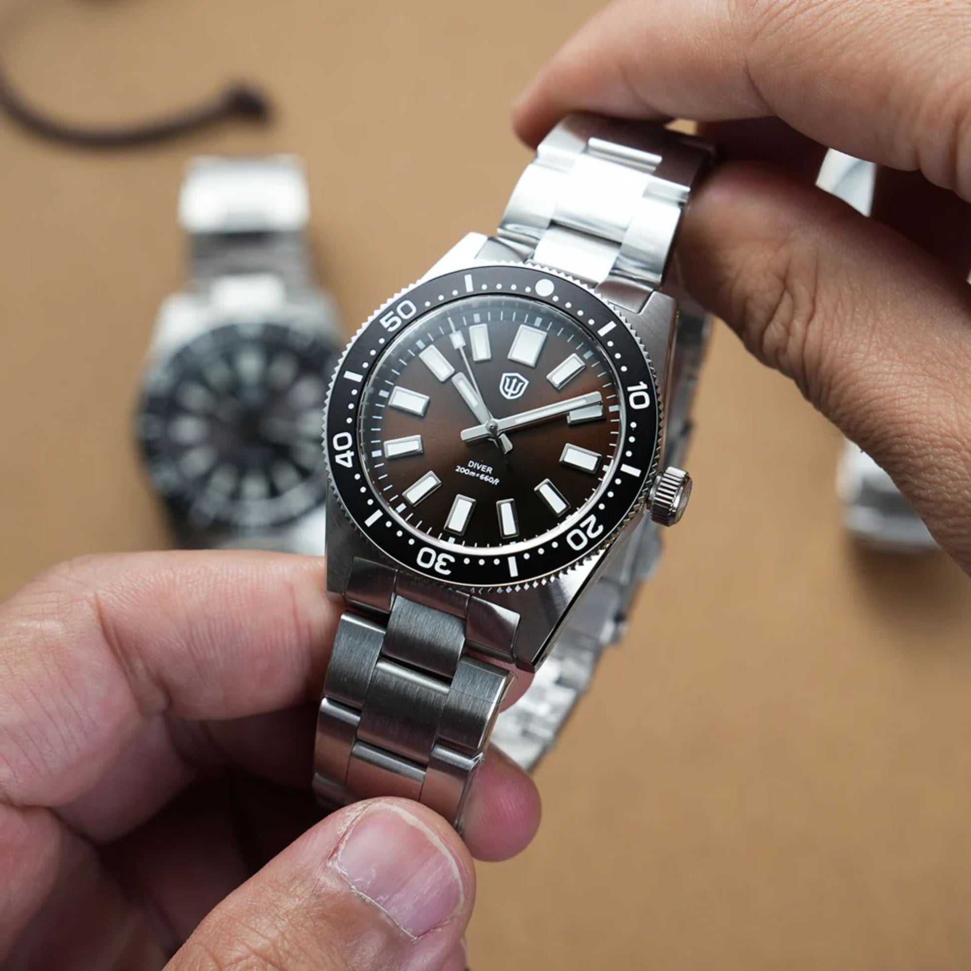 Watchdives WD1965 38mm VH31 62MAS Dive Watch