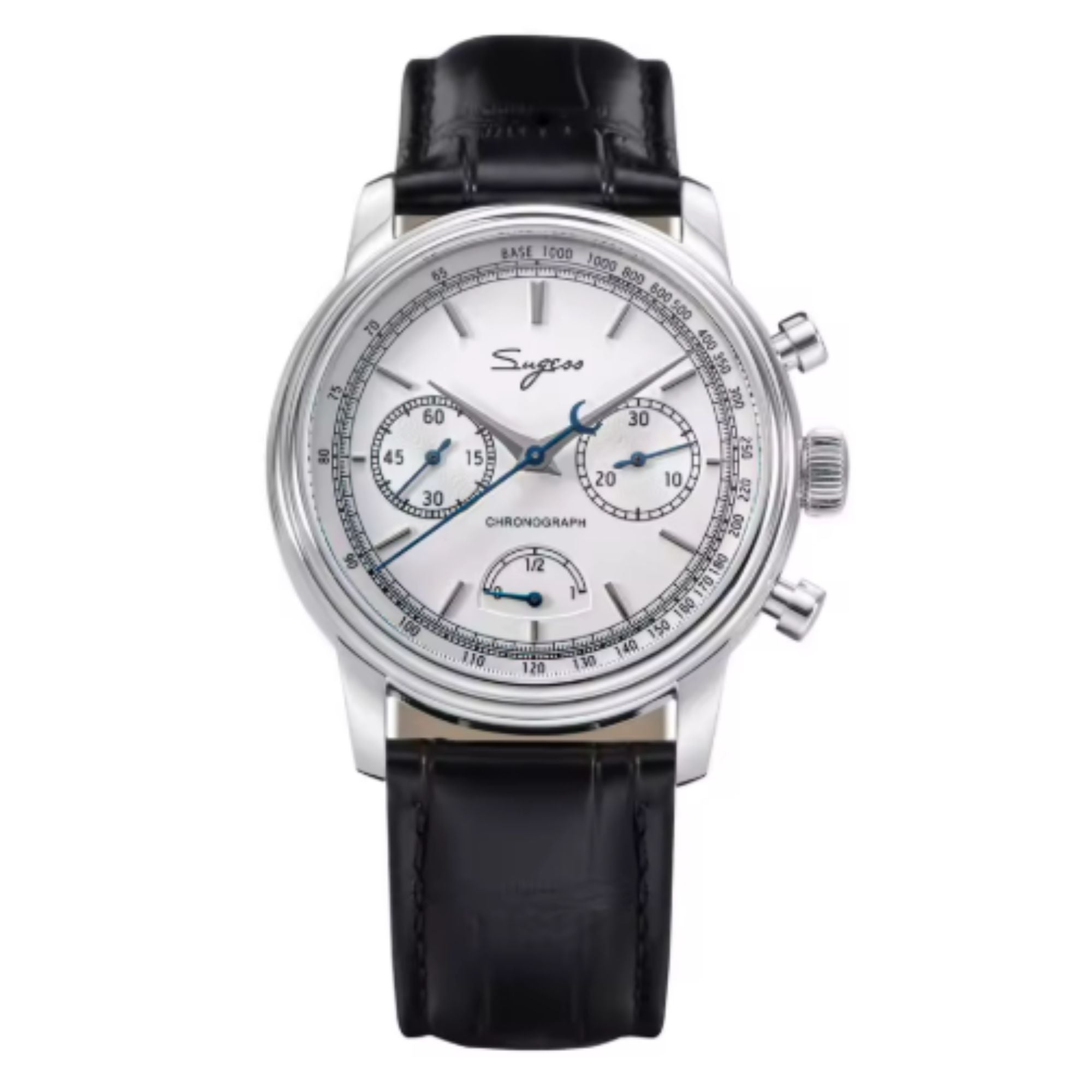 Sugess S438 with Power Reseve ST1906 Sapphire Chrono Mechanical Mens Watch