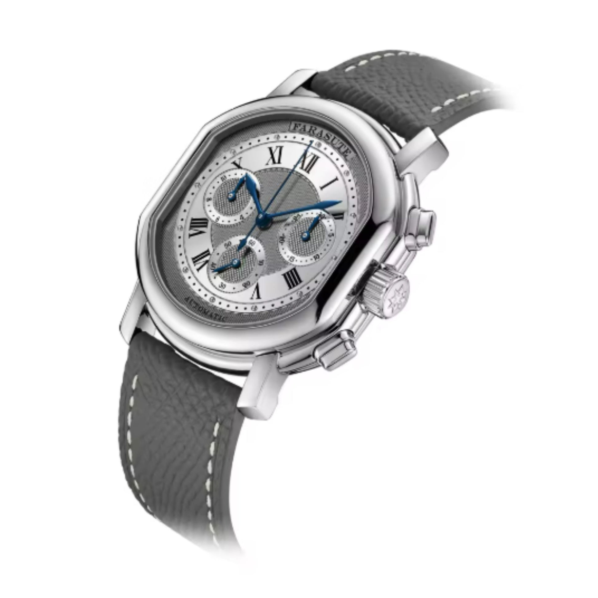 FARASUTE New 38mm Chronograph Peacock 4801 Custom Mechanical Movement 5ATM Waterproof Sapphire Tribute Series Men Watch