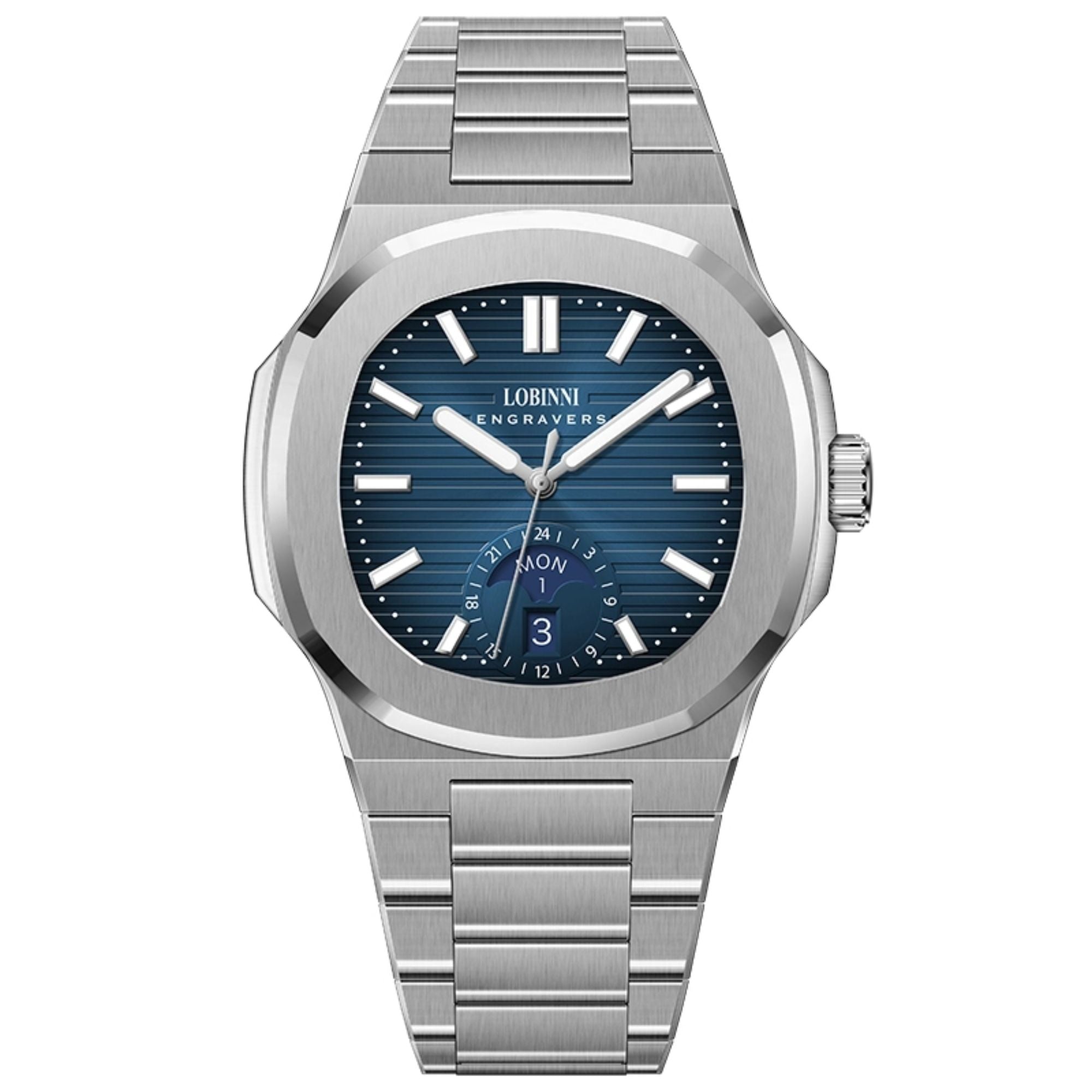 LOBINNI Stainless Steel Business Automatic Watch for Men