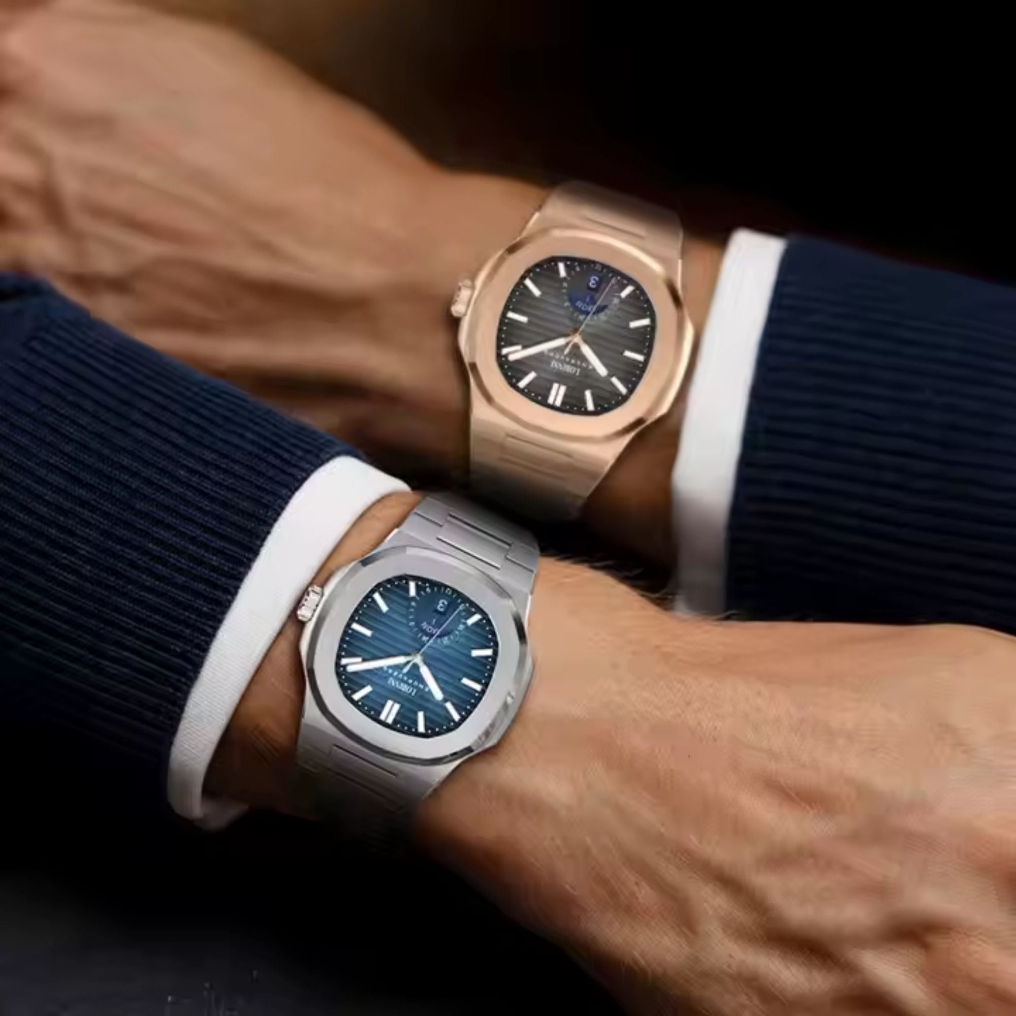LOBINNI Stainless Steel Business Automatic Watch for Men
