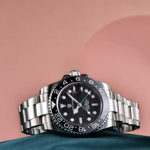 Pagani Design PD-1662 Waterproof Mechanical Automatic Watch Stainless Steel Men's 40MM Watch - Bruce Wayne