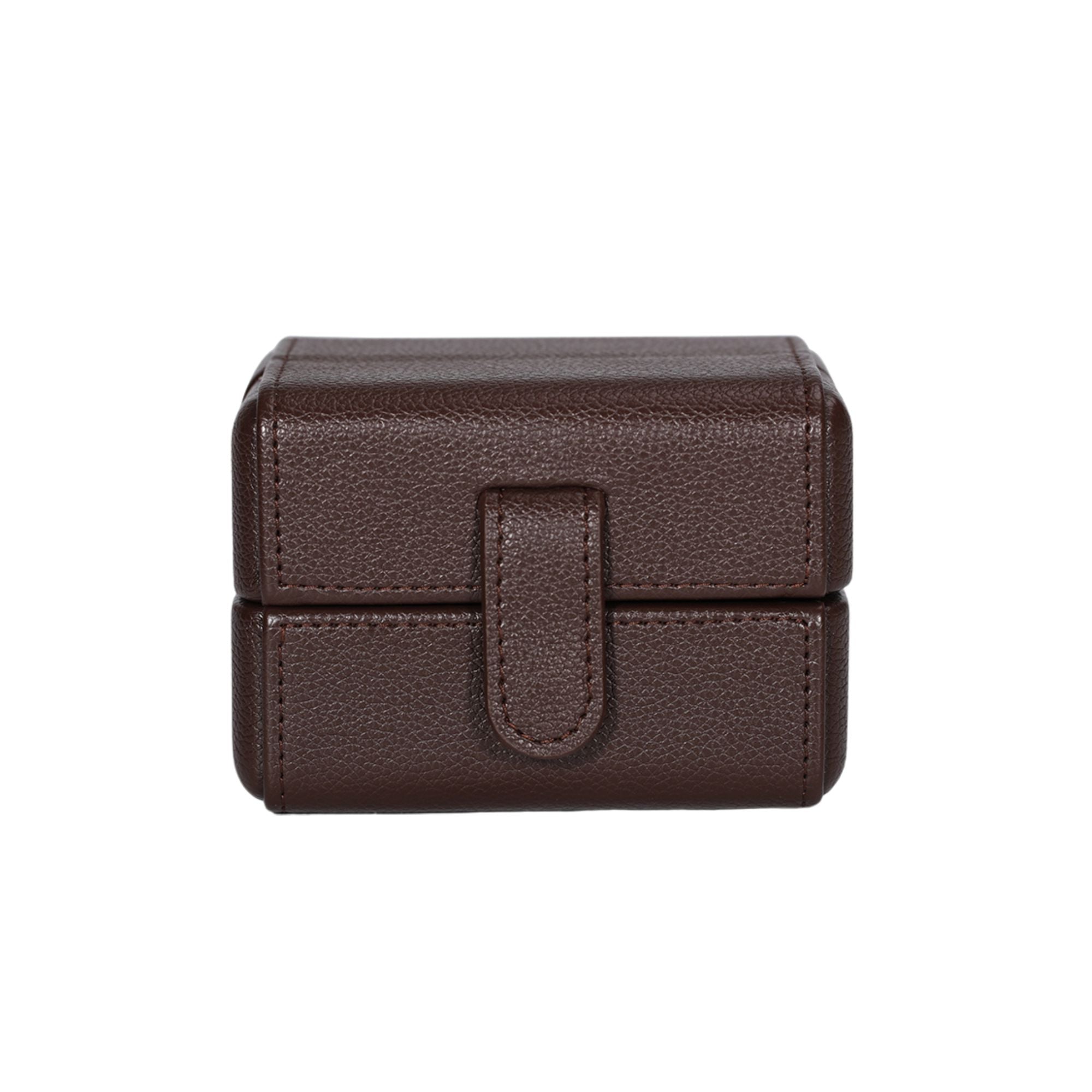 Dream Watches Premium Double Folding Leather Watch Case | Removable Cushion | Dual Shade | Suede Lined