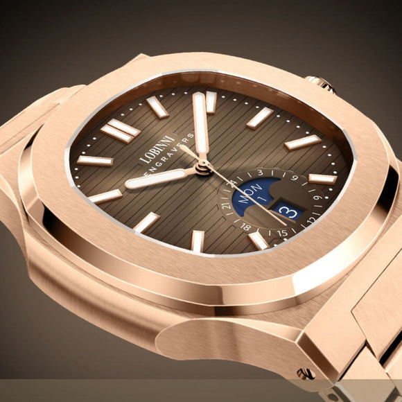 LOBINNI Stainless Steel Business Automatic Watch for Men