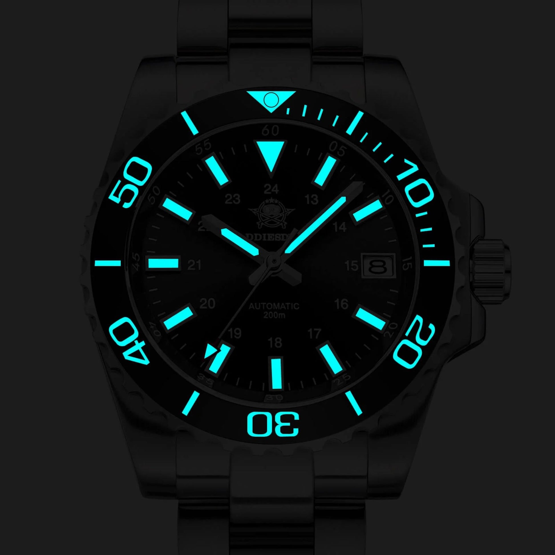 ADDIESDIVE Retro Baton Hand Sub NH35 Dive Watch AD2086