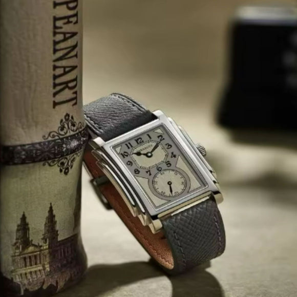 FARASUTE Men Automatic Watch Luxury Watches Rectangle Mechanical Wristwatch Sapphire crystal with Small Second Dial