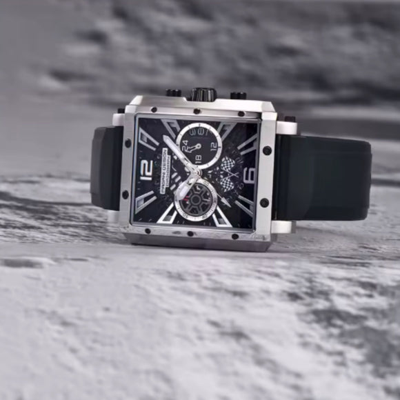Pagani Design PD-1725 Racing Series Skeleton Design Men's 50M Waterproof Chronograph Japan VK64 Quartz Watch 40MM Sapphire Crystal Sports Watch