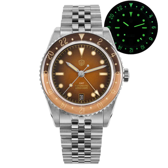 Watchdives WD6542 38mm GMT Men Watch