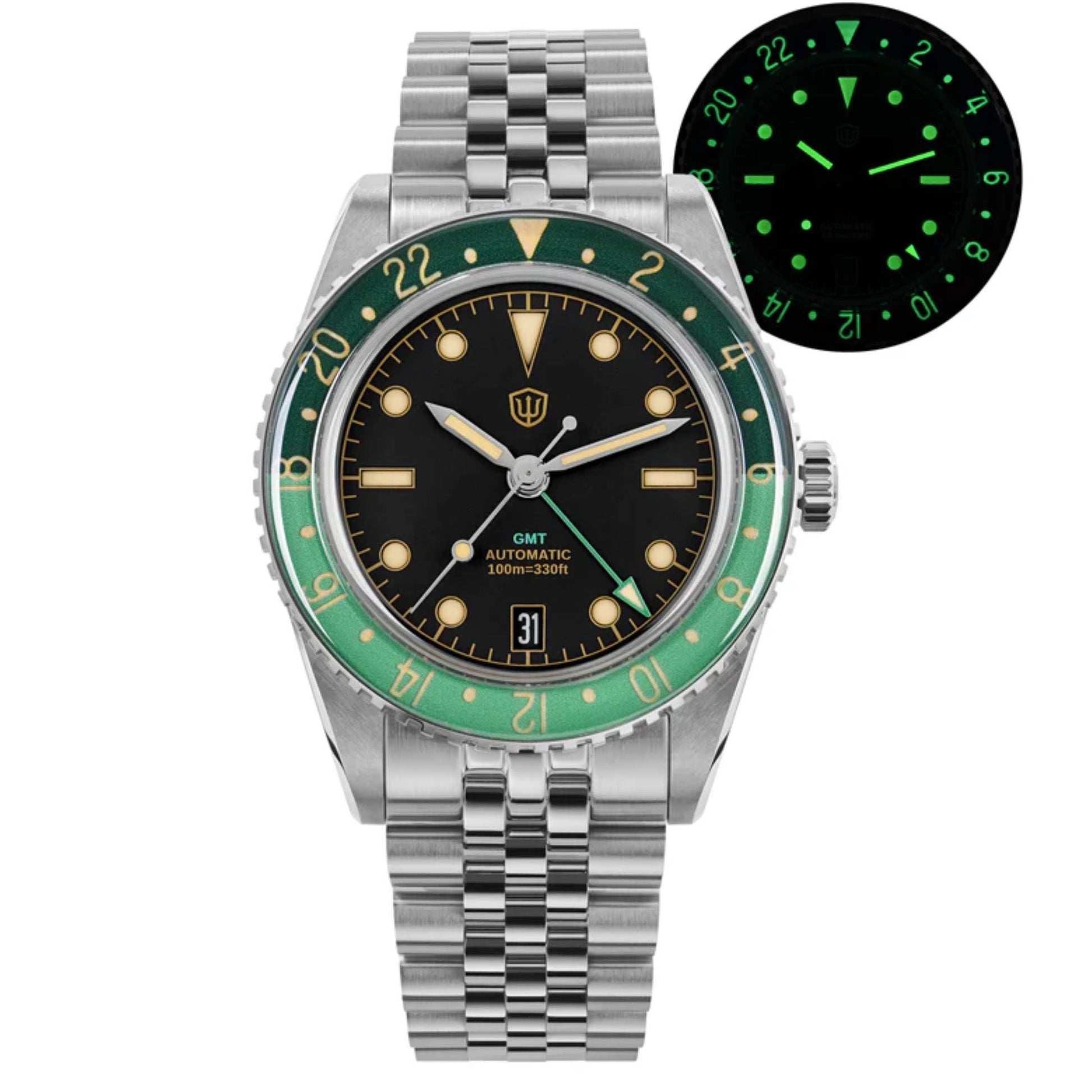 Watchdives WD6542 38mm GMT Men Watch